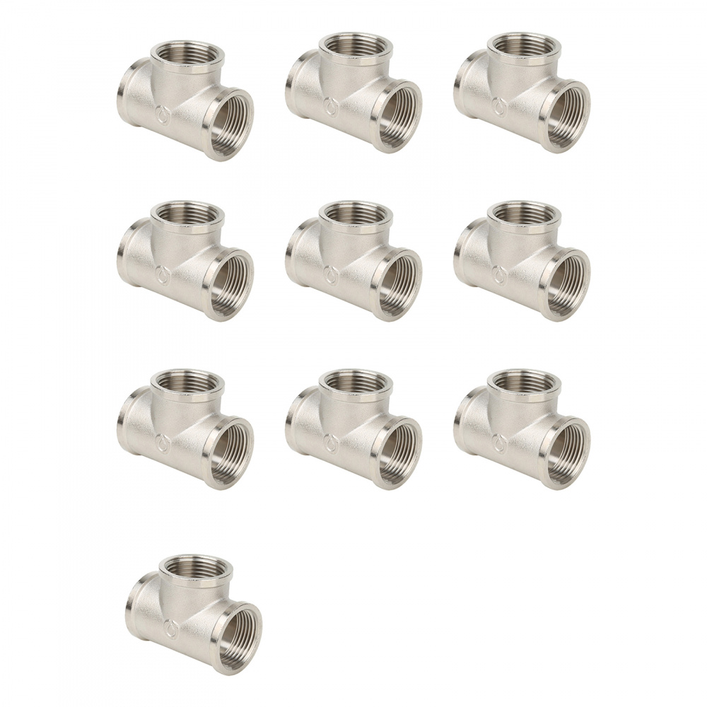 2xlfqze5w82eegxfpbsz0ipzcs6ro254 Тройник ВР-ВР-ВР, никелированный Gappo G2210.05 3/4" уп. 10 шт. — изображение 1