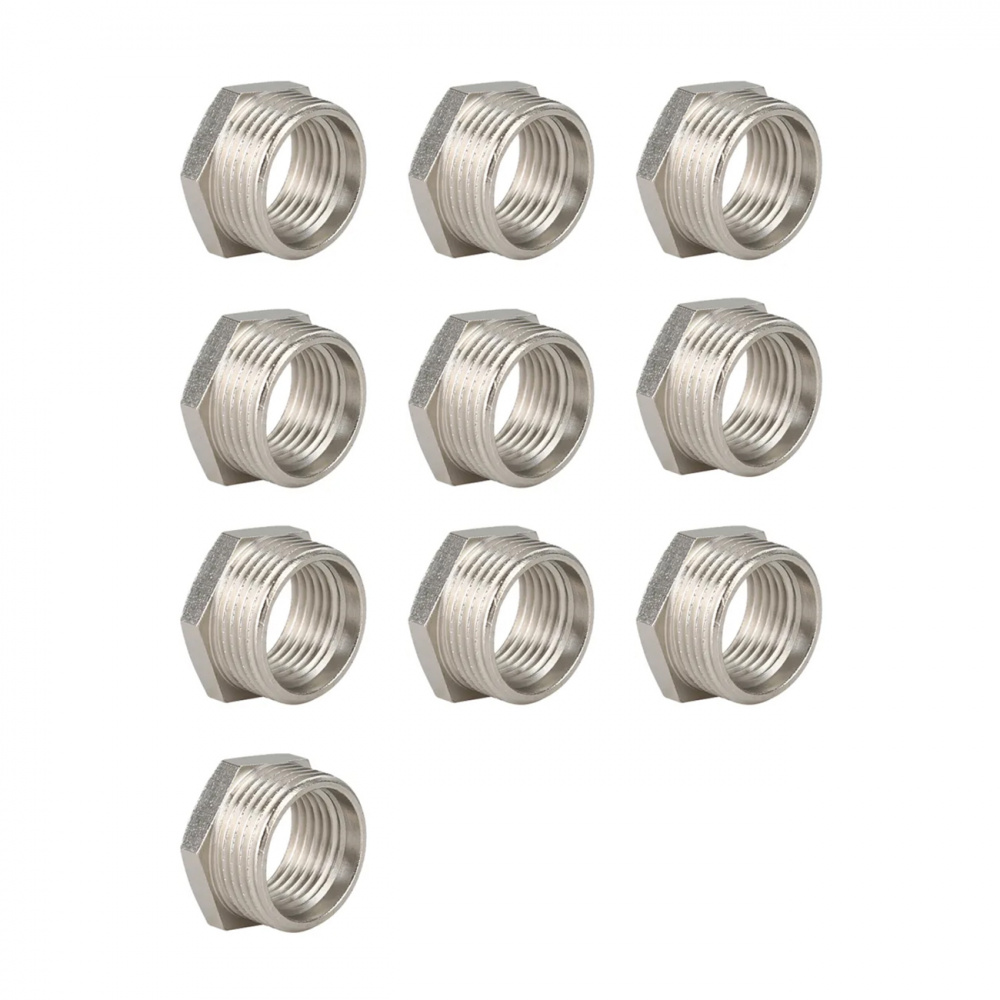 3kuqug09j48ev59l8vqcnunpdhki96en Футорка НР-ВР, никелированная Gappo G2219.0604 1"х1/2" уп. 10 шт. — изображение 1