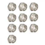 Футорка НР-ВР, никелированная Gappo G2219.0403 1/2"х3/8" уп. 10 шт.