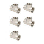 Тройник ВР-ВР-ВР, никелированный Gappo G2210.0504 3/4"x1/2"x3/4" уп. 5 шт.