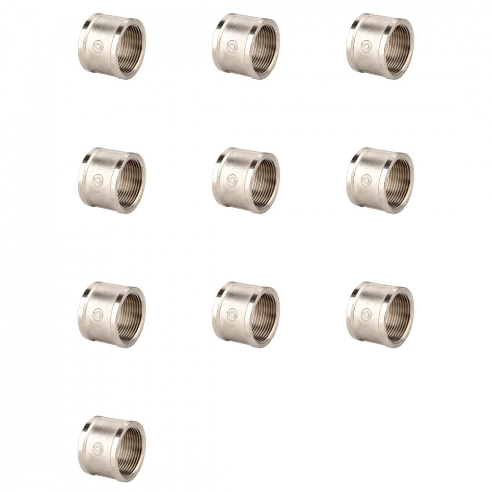 8upubgyn70uofvybgeionhwogj14uxdn Муфта ВР-ВР, никелированная Gappo G2201.04 1/2" уп. 10 шт. — изображение 1