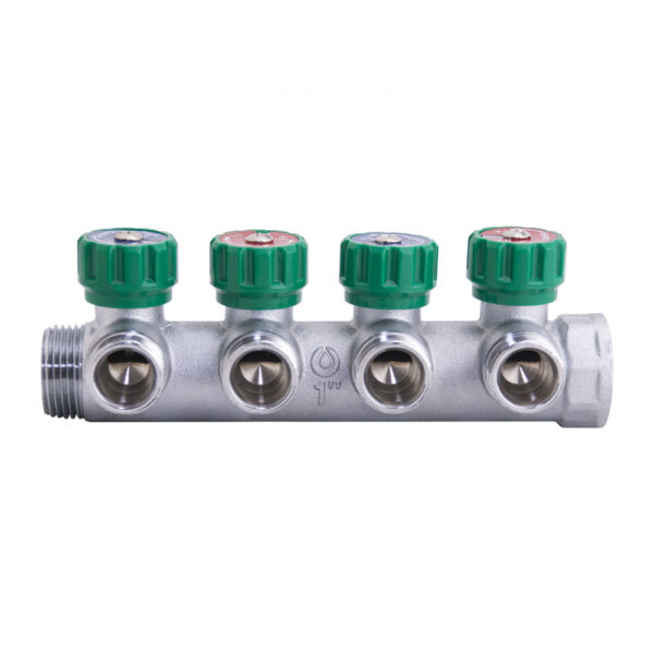 Коллектор регулирующий евроконус ВР-НР Gappo G1002.04 1"x3/4"x4 вых