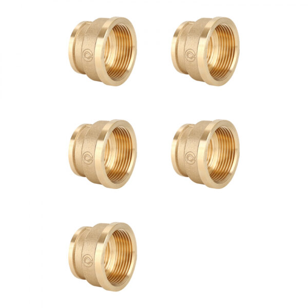 Муфта переходная ВР-ВР, латунная Gappo G1202.0804 11/2"х1/2" уп. 5 шт.