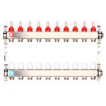 Коллектор регулируемый с расходомерами Gappo G424.10 10-вых. x1"x3/4"