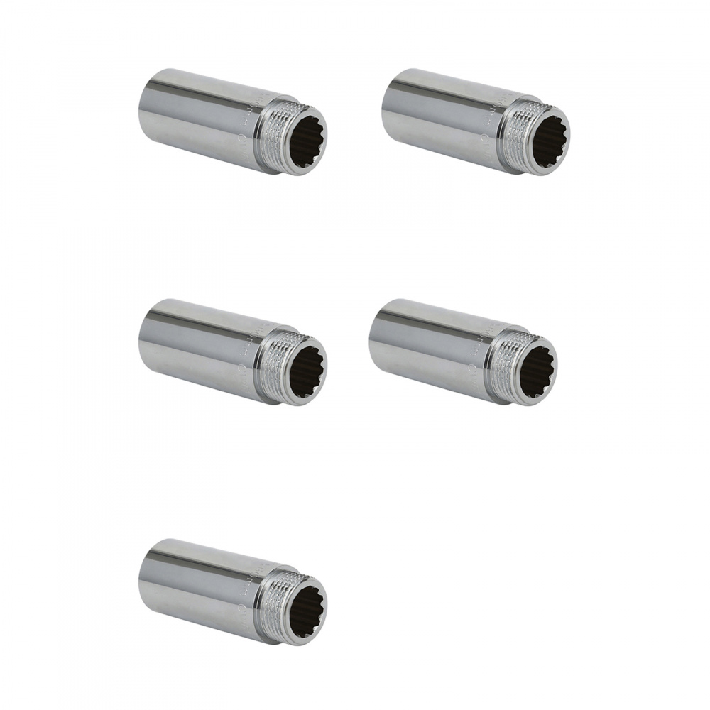iyulxk2cdft99ew4iav2kgo9jsbxmya8 Удлинитель ВР-НР, хромированный Gappo G2221.06070 1"х70 мм уп. 5 шт. — изображение 1