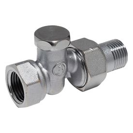 r17dx004 R17D2 3/4" прямой, отсечной клапан, хром. — изображение 1