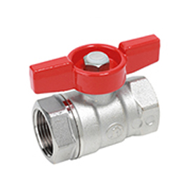 r251x006 GIACOMINI ШАР. КРАН ВВ R251D 1 1/4" КР РУЧКА КРАСНАЯ — изображение 1