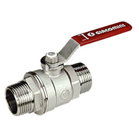 r253lx004 ШАР. КРАН GIACOMINI НН R253DL 3/4" КРАСНЫЙ РЫЧАГ. — изображение 1