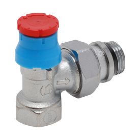 r401x034 Клапан термостатический R401TG, угловой, Ду 3/4", с защитным колпачком. — изображение 1