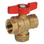 Кран шаровый GIACOMINI R701F со встроенным фильтром, 1/2''.
