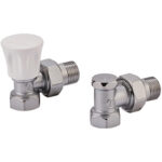 Комплект для отопительных приборов R705K, угловой 1/2".