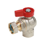 GIACOMINI R781P-1 Кран шаровой угловой 1/2" c вн. резьбой для котлов и счетчиков.