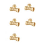 Тройник ВР-НР-ВР, латунный Gappo G1212.0504 3/4"x1/2"x3/4" уп. 5 шт.